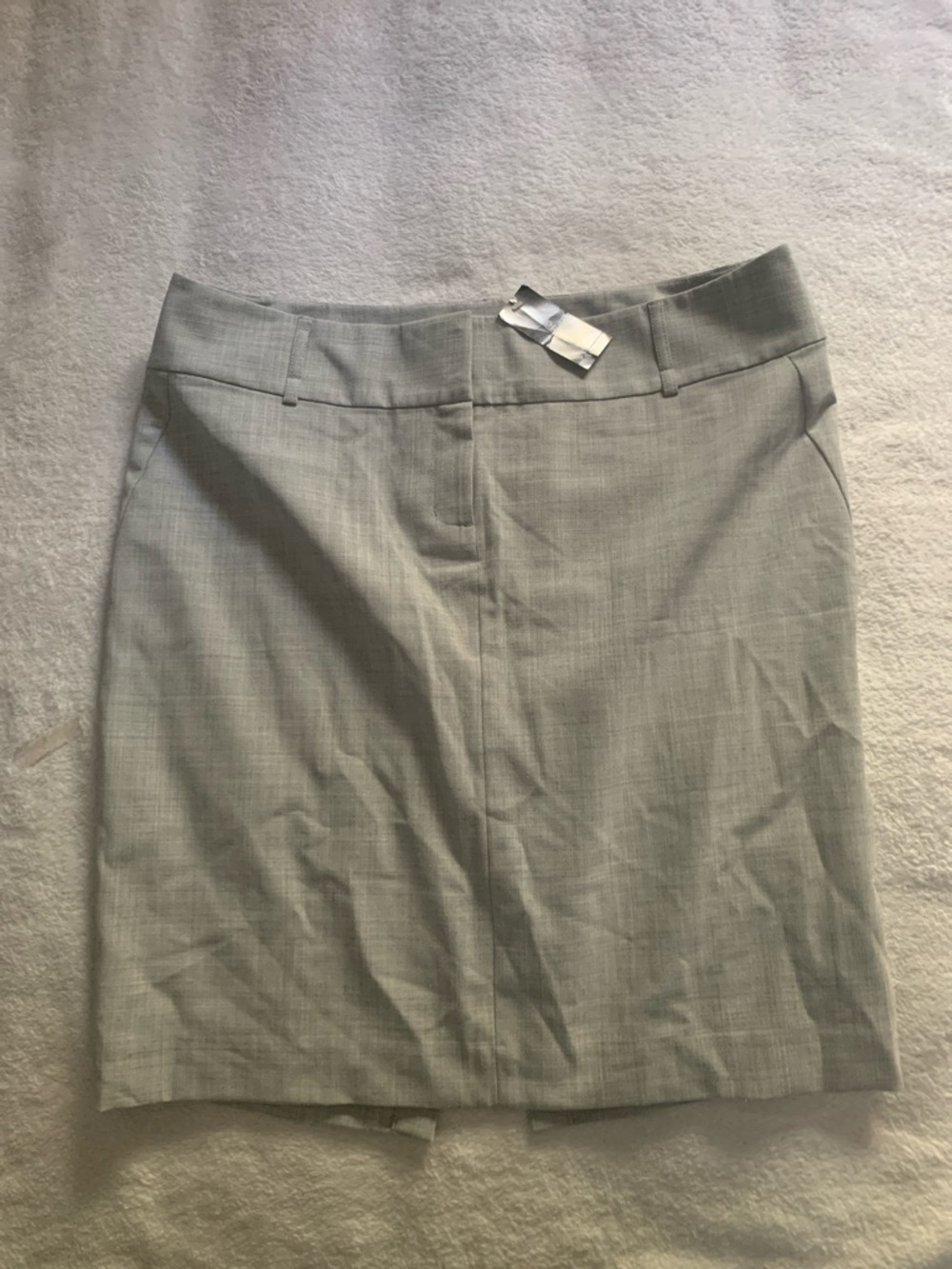 Express Light Gray Pencil Skirt